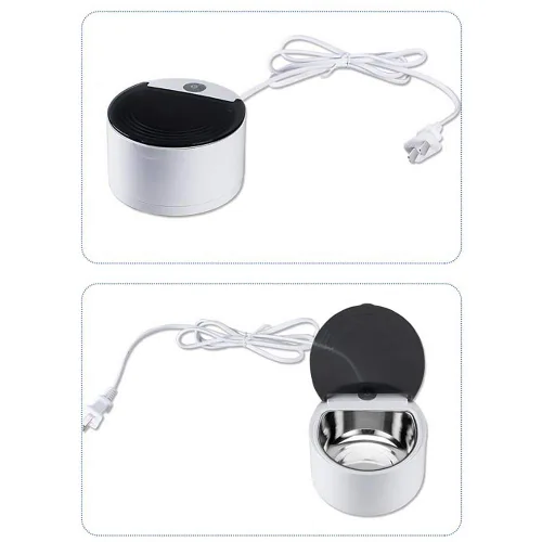 Vista 5 de 110V 60HZ Limpiador ultrasónico de dentadura 5.1 fl oz Máquina de limpieza de dientes falsos, muy seguro, simple y eficiente dispositivo de limpieza