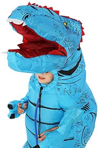 Vista 2 de JYZCOS Inflatable Dinosaur Costume Air Blow Up Fancy Dress