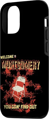 Vista 2 de iPhone 14 Bienvenido a Montgomery White Chair Funny Battle of Montgomery Case