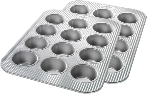 Vista 7 de USA Pan Molde para magdalenas Jumbo Texas, 6 cavidades, revestimiento antiadherente y liberación rápida, acero aluminizado