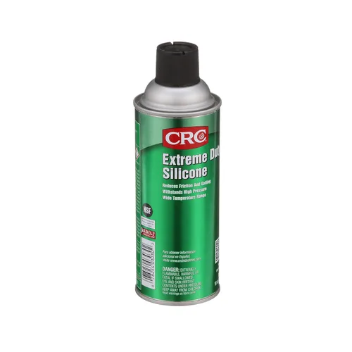 Vista 3 de CRC Extreme Duty Lubricante de silicona, 10 onzas Aerosol en lata, transparente/blanco