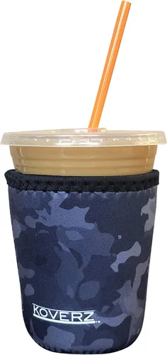 Vista 77 de Funda Koverz para café helado, funda aislante de neopreno para taza, se ajusta a una taza de café de 32 Oz., lavable y reutilizable, accesorios