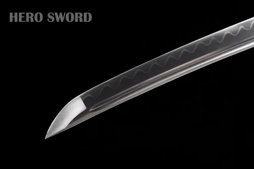 Vista 6 de Clay Tempered Katana T10 Clay Juego de 2 piezas-koi Theme Japanese Samurai Swords Set Real Hamon Razor Sharp Full Tang Arma listo para combate