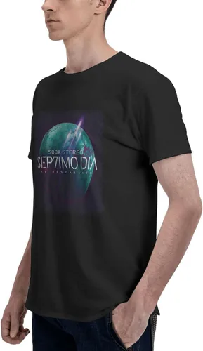 Vista 5 de Soda Stereo Sep7imo Dia - Camiseta de verano para hombre, casual, manga corta