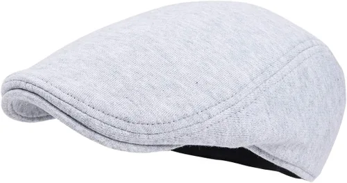 Vista 14 de FEINION Gorra Newsboy de Algodón para Hombre de Ajuste Suave Sombrero de Taxista