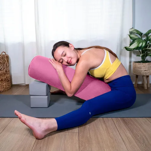 Vista 54 de Sol Living Almohada de yoga rectangular para meditación, accesorios de meditación de algodón, almohada de meditación restaurativa de yoga, almohada