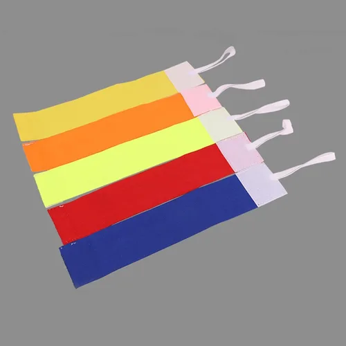 Vista 6 de 1 brazalete rojo para adulto, elástico, antideslizante, ajustable, color neón, adhesivo para fútbol, entrenamiento, equipo, suministros deportivos