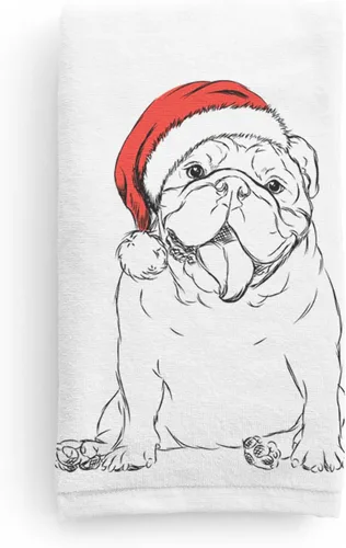 Vista 7 de Inkopious Bare Tank The English Bulldog - Toalla de mano decorativa