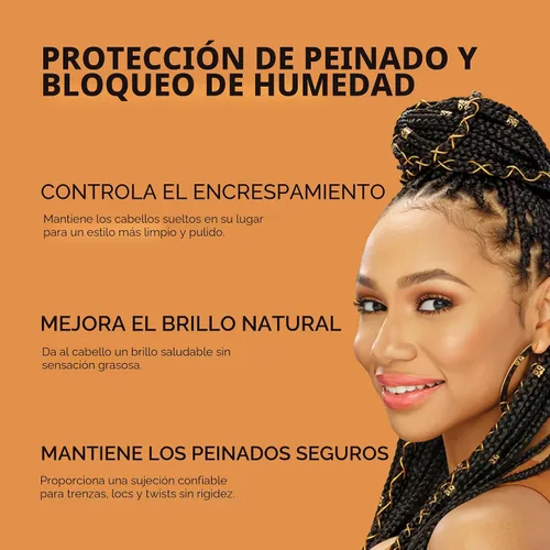 Vista 2 de African Pride Black Castor Miracle Extra Hold Braid, Loc, Twist Gel – Gel para trenzas de sujeción extrema para el cabello, control de bordes y doma