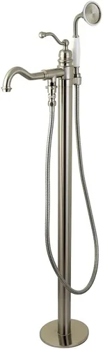 Vista 11 de Kingston Brass KS7137ABL - Llenador de bañera romano independiente con ducha de mano, latón cepillado Cobrizo cepillado