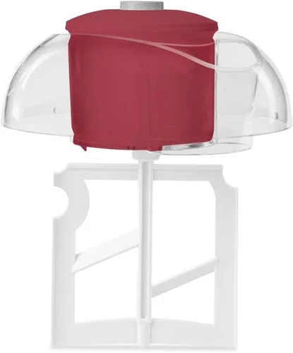 Vista 4 de Tasty by Cuisinart ICM100TRD Máquina para hacer helados, 8.71 pulgadas de largo x 8.71 pulgadas de ancho x 10.49 pulgadas de alto, rojo