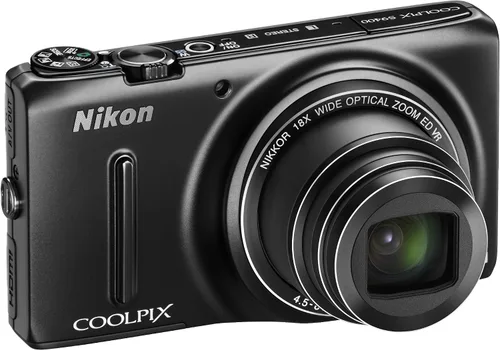 Vista 4 de Número 18,110,000 Pixeles Negro Mate s9400bk cámara digital Nikon Coolpix S9400 Zoom óptico de 18 x eficaz de Pixels – Versión Internacional