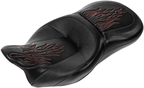 Vista 7 de Almohadilla de respaldo envolvente King Chopped Trunk Fit para Harley 2014-2023 Road King Street Glide