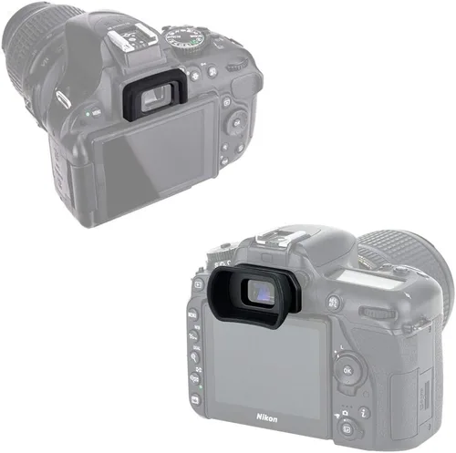 Vista 3 de JJC 2 tipos de visor ocular para Nikon D780 D750 D610 D3500 D3400 D5600 D5500 D7500 D7200, diseño largo suave + sombra de ojos original que