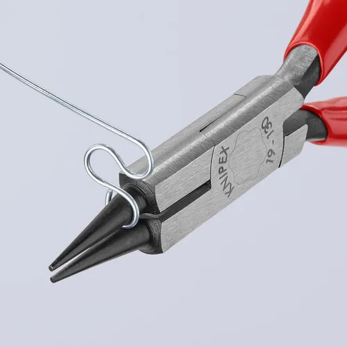 Vista 8 de KNIPEX Herramientas 19 01 130 Alicates de joyería de nariz redonda con bordes de corte