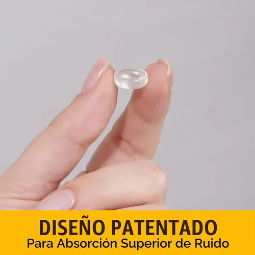 Vista 7 de 128 almohadillas protectoras de silicona transparente – Topes autoadhesivos reductores de sonido con diseño de cúpula plana para puertas