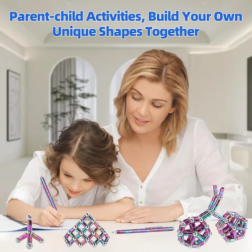 Vista 3 de Bolígrafos Fidget Magnéticos Juguetes Magnéticos Bolígrafos Graciosos Regalos para Adolescentes Niños y Niñas Regalos para Niños