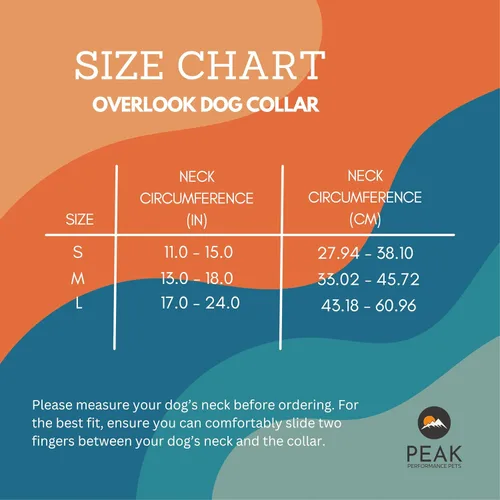 Vista 3 de Overlook Collar Impermeable para Perros Pequeño Aqua/Naranja Tribal, Duradero, Cómodo, Moderno Cachorros y Perros Pequeños Fácil de Limpiar, A