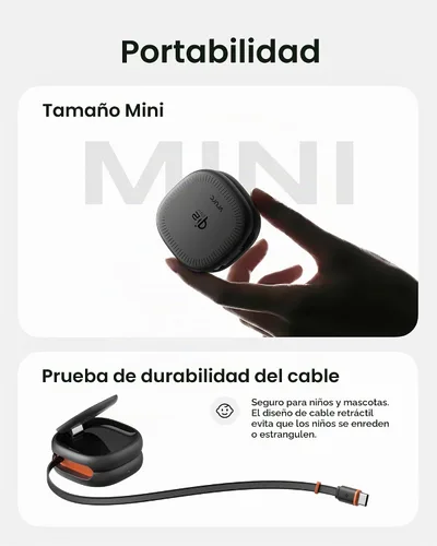 Vista 6 de VRURC Charger for Apple Watch, 3 in 1 Wireless Charging Station, Qi2.2 25W Foldable Travel Charger Dock with 45W Power Adapter for iPhone