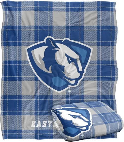Vista 252 de LOGOVISION St John's University Campus Plaid Spirit Silky Touch Manta súper suave 36 x 58 pulgadas