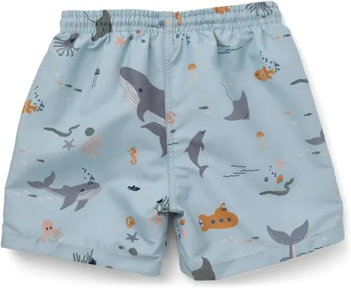 Vista 10 de Traje de baño para niños, ropa de playa de secado rápido, pantalones cortos de natación para niños pequeños, traje de baño a rayas, traje de baño