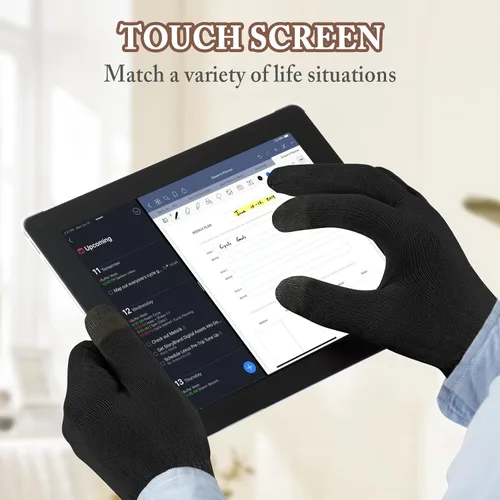 Vista 3 de MIG4U Guantes de belleza hidratantes para pantalla táctil, guantes de dormir grandes para hombres, spa, manos secas, loción nocturna, protección UV
