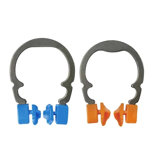 Vista 7 de Anillo de abrazadera de matrices dentales, anillo separador de anillo de sujeción elástico de níquel R2, clips de matriz contorneada seccional Azul