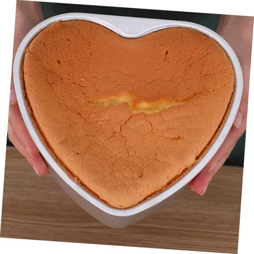 Vista 7 de TIDTALEO Molde de pastel de corazón Molde de aluminio para tartas Decoración de corazón Moldes de chocolate Fondant Microondas Placa para hornear