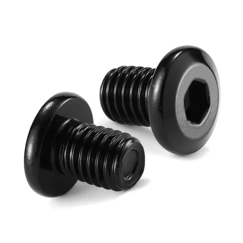 Vista 29 de M5 x 6mm 10Pcs Tornillos de cabeza plana con casquillo hexagonal, 304 Acero inoxidable 18-8, rosca completa, óxido negro de SG TZH
