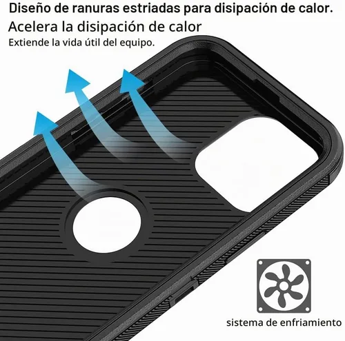 Vista 3 de Funda de teléfono para iPhone 13 Pro Max, resistente, resistente a prueba de golpes, funda protectora con clip para cinturón para Apple iPhone 13