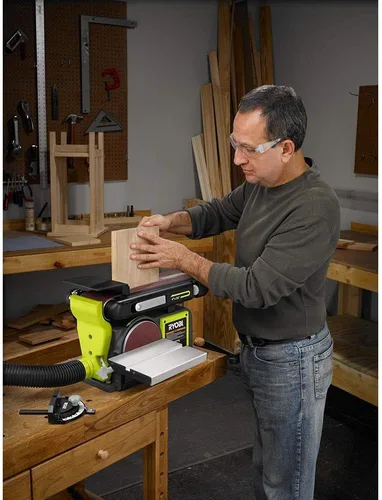 Vista 4 de RYOBI BD4601G Lijadora de Banco Verde