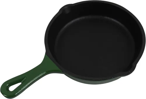Vista 20 de Utensilios de cocina de hierro fundido esmaltado (Olla Mini 0,25 Qt., Glaciar)