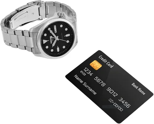Vista 5 de Seiko 5 Sports SRPE51K1 - Reloj automático con esfera gris de 3281ft Blanco Vestido