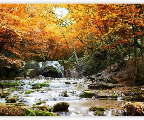 Vista 15 de artgeist Mural de Pared Cascada 118x91 pulgadas - XXL Papel Tapiz No Tejido Vellón Decoración de Pared Impresión Fotográfica Imagen Fotografía #05