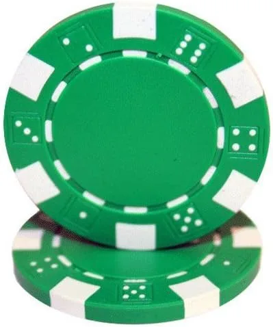 Vista 14 de Brybelly Clay Composite Striped Dice 11.5-gram Poker Chips (100-pack) - Blank Non-denominated Poker Chips - Custom Cash Games and Home Casino Poker