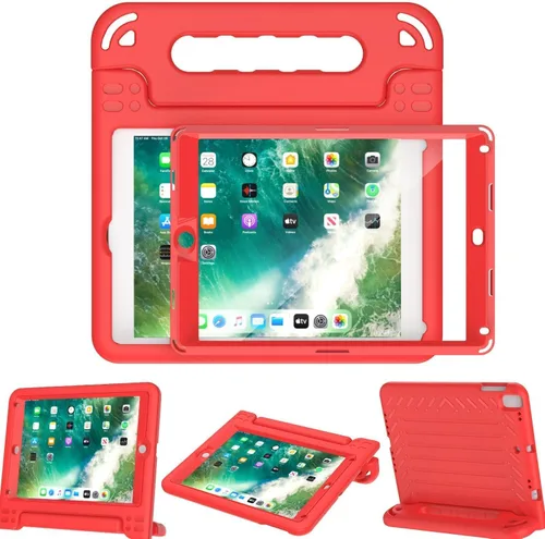 Vista 10 de AVAWO funda para iPad 9.7" 2017, para niños., Negro