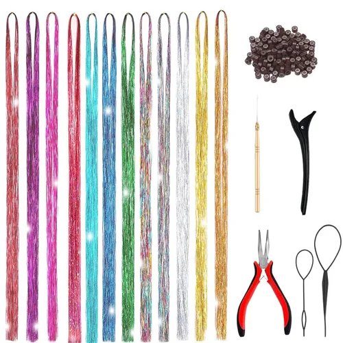Vista 36 de Extensiones de cabello humano real con broches, 4.23 oz, 7 unidades, extensiones de cabello humano real con clip, de 14 pulgadas, rubio ceniza a
