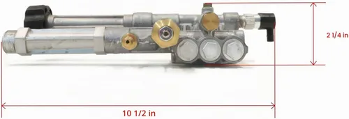 Vista 4 de AR ANNOVI REVERBERI, AR42940 Cabezal de repuesto para lavadora a presión, para bomba AR SRMW completa, aluminio