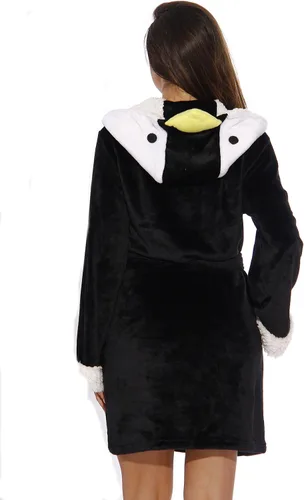 Vista 3 de Just Love Critter Robe Sherpa Trim Velour Robes for Women