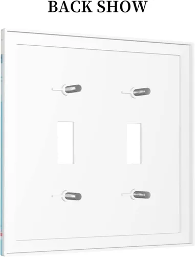 Vista 806 de Placa de Interruptor de Luz Azul de 1 Gang, Placa de Pared Decorativa de Palanca Individual, Cubierta de Placa de Pared de Palanca, Placa Frontal