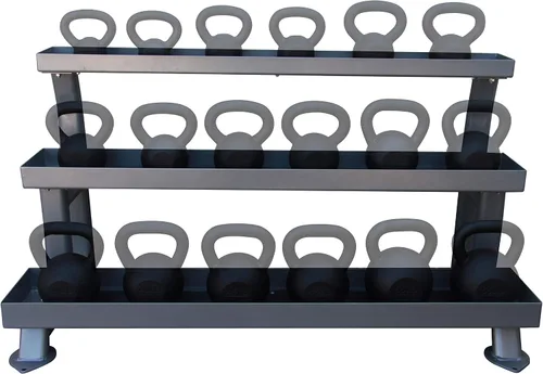 Vista 3 de Fitness First Estante para pesas rusas, negro