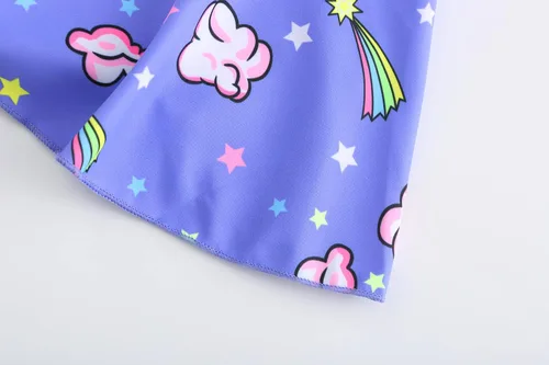 Vista 6 de RuuYiicoco Traje de baño de unicornio de una pieza para niñas, traje de baño de sirena, traje, Arco iris