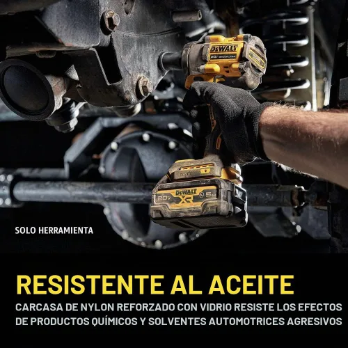 Vista 8 de DEWALT ATOMIC 20V MAX* 1/2 pulg. Llave de impacto inalámbrica con yunque con pasador de retención (solo herramienta) (DCF922B)