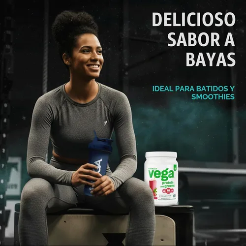 Vista 5 de Envase de proteínas y hierbas en polvo de Vega, VEG00672, S, Berry, 1, 1
