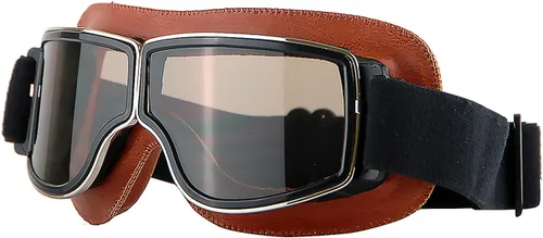 Vista 7 de Anteojos de seguridad para motociclismo, motonetas, medio casco clásico para Vespa, estilo aviador, plegable con lentes transparentes