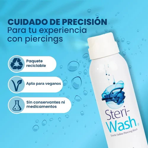 Vista 3 de Steri-Wash Postcare Piercing Spray 3 oz