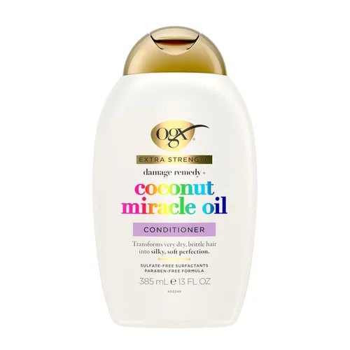 Vista 3 de OGX Remedio para los daños extra fuerte + Acondicionador de aceite milagroso de coco, 13 onzas