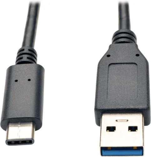 Vista 3 de Tripp Lite Cable USB 3.1 Gen 1, USB-C a USB-A (M/M), Tipo-C a Tipo-A, 5 Gbps, 3 pies (U428-003), Negro