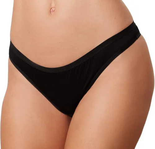 Vista 2 de Alessandra B Tanga de bambú para mujer paquete de 5