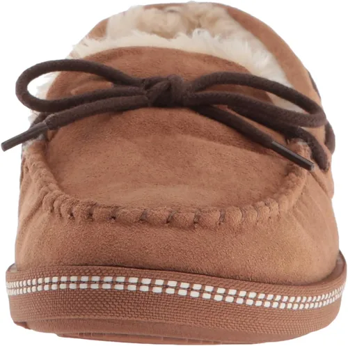 Vista 2 de Skechers Pantuflas acogedoras con forro de piel sintética para mujer